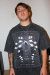 Light Peaking Tee in Mineral Washed Black