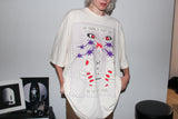 Light Peaking Tee in Creme